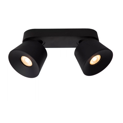 Lucide - Trigono - Faretto da soffitto in metallo con doppio diffusore orientabile design moderno - 2 Lampadine GU10 50W - IP20 - SKU: 09935/02/