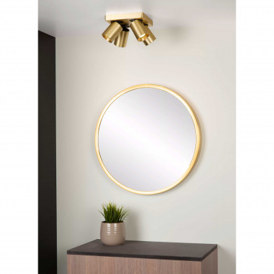 Lucide - Nigel - Faretto in alluminio con 4 LED orientabili e dimmerabili dal design moderno - 4 Lampadine GU10 5W - Lumen 320 x4 - Gradi Kelvin 3000k Luce Calda - IP20 - SKU: 09929/20/