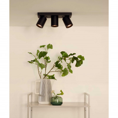 Lucide - Nigel - Faretto in alluminio con triplo LED orientabile e dimmerabile dal design moderno - 3 Lampadine GU10 5W - Lumen 320 x3 - Gradi Kelvin 3000k Luce Calda - IP20 - SKU: 09929/15/
