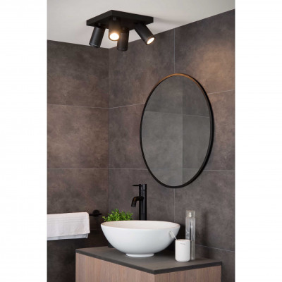 Lucide - Taylor - Faretto moderno in alluminio LED dimmerabile con quattro diffusori orientabili - 4 Lampadine GU10 5W - Lumen 320 x4 - Gradi Kelvin 3000k Luce Calda - 44 - SKU: 09930/20/