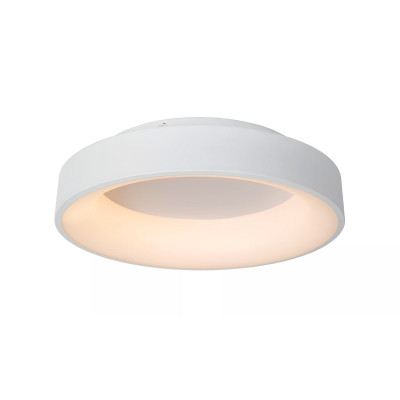 Lucide - Mirage - Lampada a soffitto piccola in metallo con led dimmerabile dal design moderno - Colore: Bianco - 1 Lampadina - Led Integrato - 33W - Lumen 1400 - Gradi Kelvin 2700k Luce Calda - IP20 - SKU: 36114/27/31