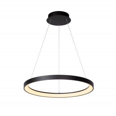 Lucide - Vidal - Lampada a sospensione a LED rotonda dal design moderno ed elegante - Colore: Nero - 1 Lampadina Led Integrato 48W - Lumen 2987 - Gradi Kelvin 2700k Luce Calda - IP20 - SKU: 46403/48/30