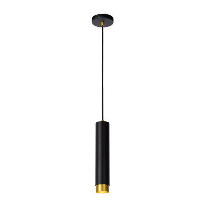 Lucide Floris Lampada a sospensione con diffusore a LED singolo dal design moderno ed elegante Colore: Nero