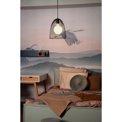 Lucide - Macarons - Lampada a sospensione con struttura e paralume in metallo dal design moderno - 1 Lampadina E27 40W - IP20 - SKU: 74417/01/