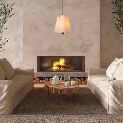 Lucide - Gregory - Lampada a sospensione dal design moderno con paralume in tessuto - 3 Lampadine E27 60W - IP20 - SKU: 30495/03/