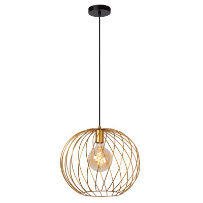 Lucide Danza Lampada a sospensione grande con diffusore in metallo dal design moderno Colore: Ottone
