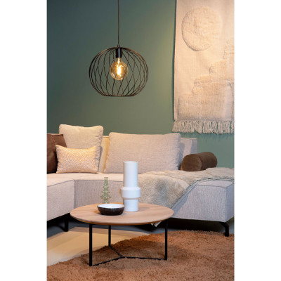 Lucide - Danza - Lampada a sospensione grande con diffusore in metallo dal design moderno - 1 Lampadina E27 40W - IP20 - SKU: 21428/40/