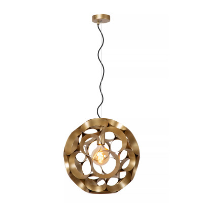 Lucide - Hannelore - Lampada a sospensione grande con struttura e diffusore in metallo - 1 Lampadina E27 100W - IP20 - SKU: 10423/40/