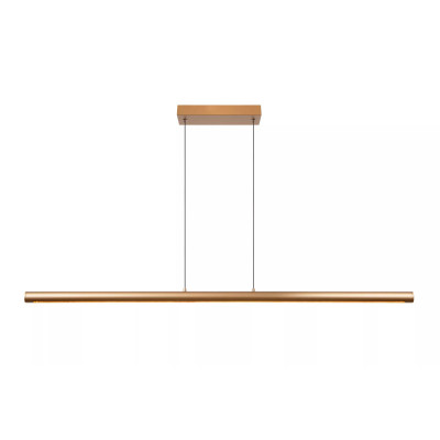 Lucide - Griffith - Lampada a sospensione lineare in alluminio con LED dimmerabile - Colore: Bronzo - 1 Lampadina Led Integrato 33W - Lumen 470 - Gradi Kelvin 3000k-4000k - IP20 - SKU: 24403/36/04