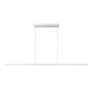 Lucide - Sigma - Lampada a sospensione moderna grande in alluminio a LED lineare dimmerabile - Colore: Bianco - 1 Lampadina - Led Integrato - 36W - Lumen 2104 - Gradi Kelvin 2700k Luce Calda - IP20 - SKU: 23463/36/31