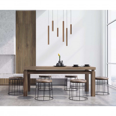 Lucide - Lorenz - Lampada a sospensione moderna rotonda in metallo e 6 diffusori a LED dimmerabile - 6 Lampadine Led Integrato 2W - Lumen 100 x6 - Gradi Kelvin 3000k Luce Calda - 20 - SKU: 74403/06/