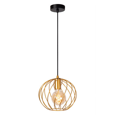 Lucide Danza Lampada a sospensione piccola con diffusore in metallo dal design moderno Colore: Ottone