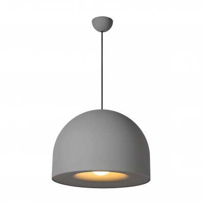 Lucide Akron Lampada a sospensione rotonda dal design moderno con struttura in metallo Colore: Grigio