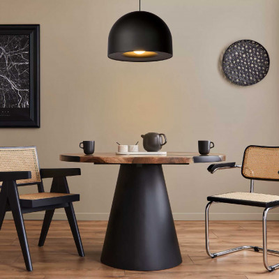 Lucide - Akron - Lampada a sospensione rotonda dal design moderno con struttura in metallo - 1 Lampadina E27 40W - IP20 - SKU: 20421/01/