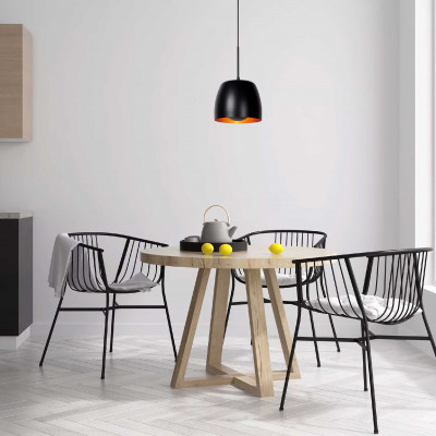 Lucide - Nolan - Lampada a sospensione singola con paralume dal design moderno in metallo - 1 Lampadina E27 40W - 20 - SKU: 30488/01/