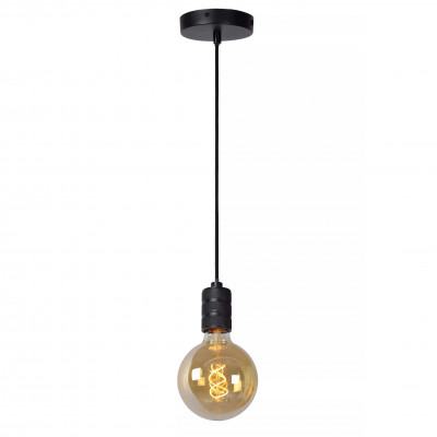 Lucide Jova Lampada a sospensione singola con struttura in metallo dal design moderno Colore: Nero