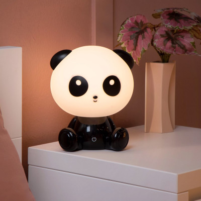 Lucide - Dodo - Lampada da comodino a led dimmerabile a forma di panda per cameretta - 1 Lampadina Led Integrato 3W - Lumen 360 - Gradi Kelvin 4000k Luce Naturale - IP20 - SKU: 71593/03/30