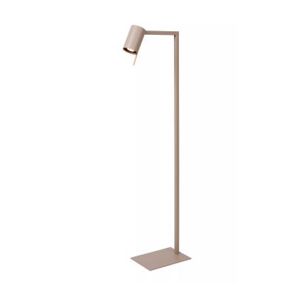 Lucide - Lesley - Lampada da lettura da terra in metallo con diffusore orientabile - Colore: Tortora - 1 Lampadina GU10 35W - IP20 - SKU: 03725/01/41