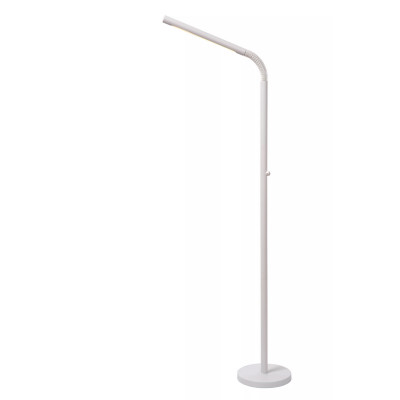 Lucide Gilly Lampada da lettura da terra ricaricabile con LED dimmerabile dal design moderno Colore: Bianco