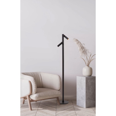 Lucide - Antrim - Lampada da lettura da terra ricaricabile in metallo diffusore a LED dimmerabile - 1 Lampadina Led Integrato 2W - Lumen 140 - Gradi Kelvin 2700k Luce Calda - IP54 - SKU: 27703/02/
