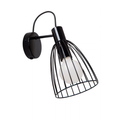 Lucide - Macarons - Lampada da parete con struttura e paralume in metallo dal design moderno - 1 Lampadina E27 40W - IP20 - SKU: 74217/01/