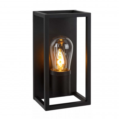 Lucide - Carlyn - Lampada da parete con struttura in alluminio dalle linee moderne - Colore: Nero - 1 Lampadina - E14 - 6W - 54 - SKU: 27200/01/30