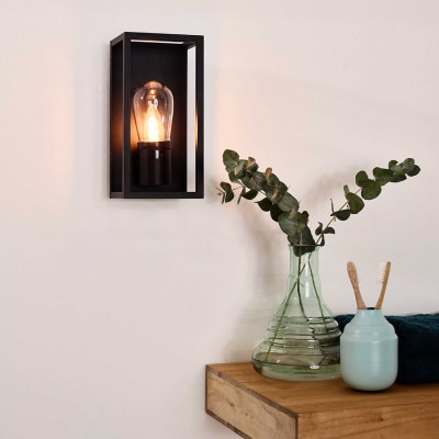 Lucide - Carlyn - Lampada da parete con struttura in alluminio dalle linee moderne - 1 Lampadina E14 6W - 54 - SKU: 27200/01/
