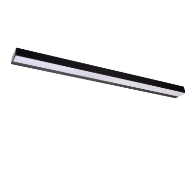 Lucide - Alexa - Lampada da parete grande per bagno a LED dal design minimalista - Colore: Nero - 1 Lampadina - Led Integrato - 13W - Lumen 1400 - Gradi Kelvin 3000k Luce Calda - IP44 - SKU: 04210/13/30