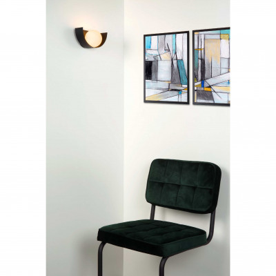 Lucide - Benni - Lampada da parete struttura a mezzaluna in acciaio e diffusore in vetro - 1 Lampadina G9 28W - IP20 - SKU: 45201/01/