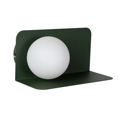 Lucide - Bonni - Lampada da parete struttura in acciaio e diffusore in vetro dal design moderno - Colore: Verde - 1 Lampadina - G9 - 28W - 20 - SKU: 45200/01/33
