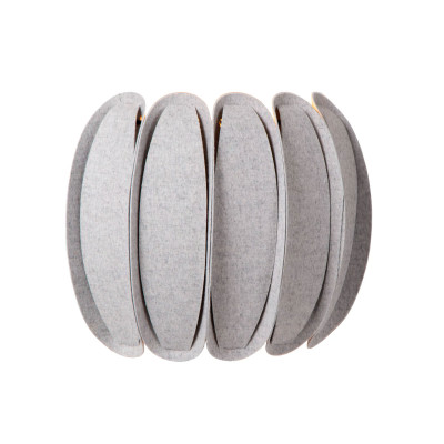 Lucide - Spencer - Lampada da parete struttura in metallo e paralume in feltro - Colore: Grigio - 1 Lampadina - E27 - 40W - IP20 - SKU: 34245/01/36