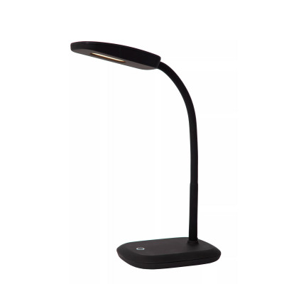  Lucide - Tessa - Lampada da scrivania a LED con struttura in pvc snodabile - Colore: Nero - 1 Lampadina Led Integrato 3W - Lumen 490 - Gradi Kelvin 3000k Luce Calda - IP20 - SKU: 18675/04/30 