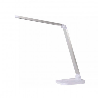 Lucide - Vario LED - Lampada da scrivania a led dimmerabile con struttura in metallo orientabile - Colore: Bianco - 1 Lampadina - Led Integrato - 8W - Lumen 400 - Gradi Kelvin 3000k Luce Calda - 20 - SKU: 24656/10/31