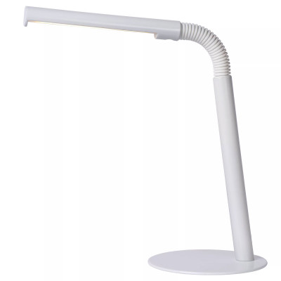 Lucide - Gilly - Lampada da scrivania a LED struttura in metallo e diffusore in PVC - Colore: Bianco - 1 Lampadina - Led Integrato - 5W - Lumen 200 - Gradi Kelvin 2700k Luce Calda - IP20 - SKU: 36612/03/31