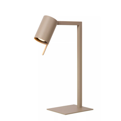  Lucide - Lesley - Lampada da scrivania in metallo da design moderno - Colore: Tortora - 1 Lampadina GU10 35W - IP20 - SKU: 03525/01/41 