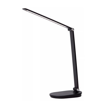  Lucide - Aldwin - Lampada da scrivania in pvc con diffusore a LED dimmerabile - Colore: Nero - 1 Lampadina Led Integrato 8W - Lumen 400 - Gradi Kelvin 3000k-6000k - IP20 - SKU: 24610/08/30 