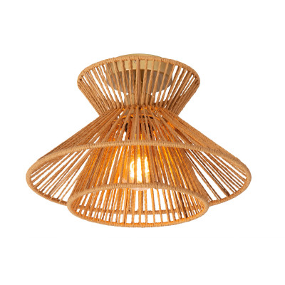 Lucide - Tasman - Lampada da soffitto dal design rustico struttura in metallo e paralume in carta - 1 Lampadina E27 60W - IP20 - SKU: 10120/32/72