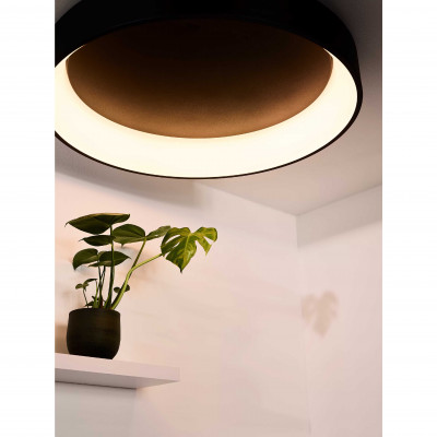 Lucide - Talowe LED - Lampada da soffitto gigante rotonda con diffusore a LED integrato e dimmerabile - 1 Lampadina Led Integrato 80W - Lumen 2750 - Gradi Kelvin 3000k Luce Calda - 20 - SKU: 46100/80/