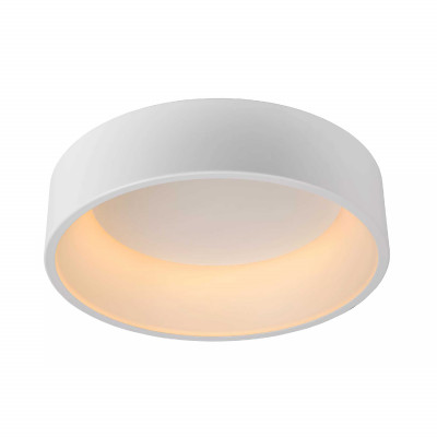 Lucide - Talowe LED - Lampada da soffitto media rotonda con diffusore a LED integrato e dimmerabile - Colore: Bianco - 1 Lampadina - Led Integrato - 30W - Lumen 1550 - Gradi Kelvin 3000k Luce Calda - 20 - SKU: 46100/32/31