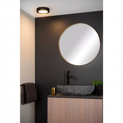 Lucide - Brice LED - Lampada da soffitto media rotonda in alluminio con diffusore a led dimmerabile - 1 Lampadina Led Integrato 12W - Lumen 800 - Gradi Kelvin 3000k Luce Calda - 44 - SKU: 28116/18/