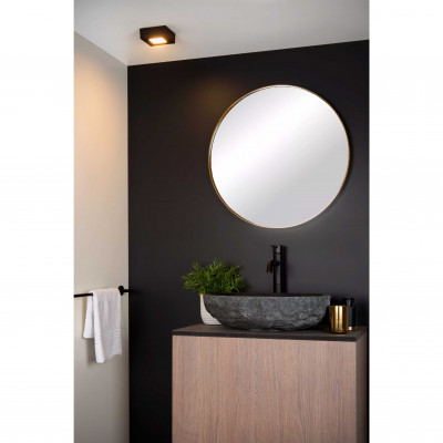 Lucide - Brice LED - Lampada da soffitto piccola quadrata in alluminio diffusore a led dimmerabile - 1 Lampadina Led Integrato 8W - Lumen 430 - Gradi Kelvin 3000k Luce Calda - 44 - SKU: 28117/11/