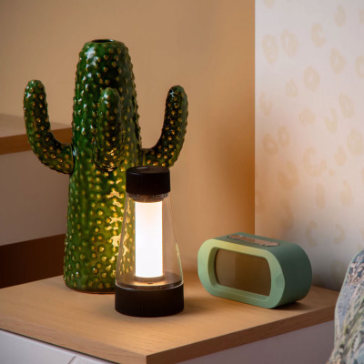 Lucide - Lorali - Lampada da tavolo a LED dimmerabile con batterie ricaricabili dal design moderno - 1 Lampadina Led Integrato 1W - Lumen 110 - Gradi Kelvin 2700k Luce Calda - IP44 - SKU: 45500/01/