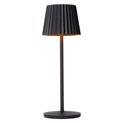 Lucide - Justine - Lampada da tavolo a led ricaricabile in alluminio per esterno dal design moderno - 1 Lampadina Led Integrato 2W - Lumen 470 - Gradi Kelvin 3000k Luce Calda - IP54 - SKU: 27889/02/