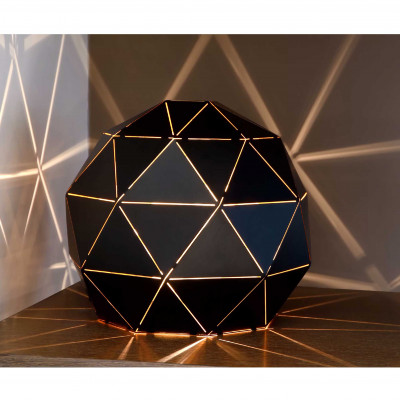 Lucide - Otona - Lampada da tavolo con diffusore rotondo in metallo dal design moderno - Colore: Nero - 1 Lampadina - E27 - 25W - 20 - SKU: 21509/25/30