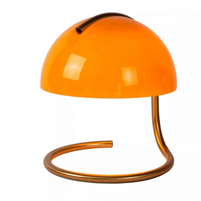 Lucide - Cato - Lampada da tavolo di design con struttura in metallo e diffusore in vetro - Colore: Arancione - 1 Lampadina - E27 - 40W - IP20 - SKU: 46516/01/53
