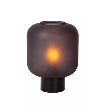  Lucide - Eloise - Lampada da tavolo in metallo dal design moderno con diffusore in vetro - Colore: Nero - 1 Lampadina E27 40W - IP20 - SKU: 45505/01/30 
