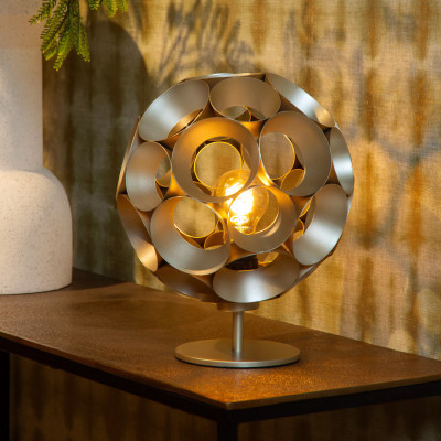  Lucide - Hannelore - Lampada da tavolo moderna con struttura e diffusore in metallo - 1 Lampadina E27 60W - IP20 - SKU: 10523/01/ 
