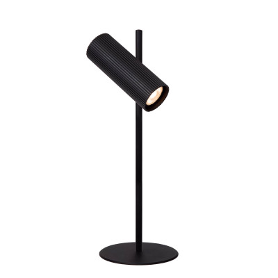 Lucide - Clubs - Lampada da tavolo moderna con struttura in alluminio e diffusore orientabile - Colore: Nero - 1 Lampadina - GU10 - 40W - IP20 - SKU: 09539/01/30