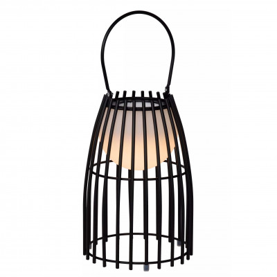 Lucide Fjara Lampada da tavolo moderna da esterno a LED dimmerabile con struttura in metallo Colore: Nero