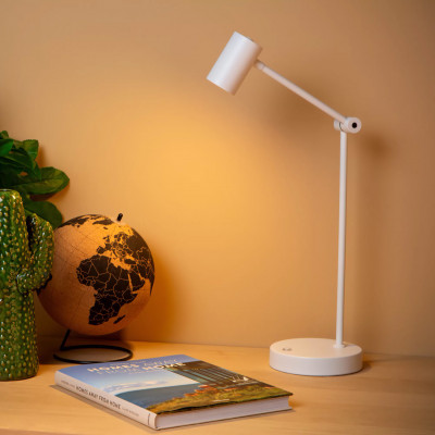  Lucide - Tipik - Lampada da tavolo ricaricabile con diffusore a LED dimmerabile - 1 Lampadina Led Integrato 3W - Lumen 240 - Gradi Kelvin 2700k Luce Calda - IP20 - SKU: 36622/03/ 